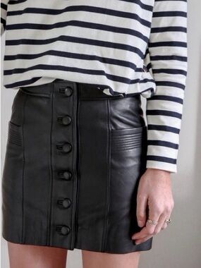 NWT Sezane Alison leather skirt by Sezane
Size 34